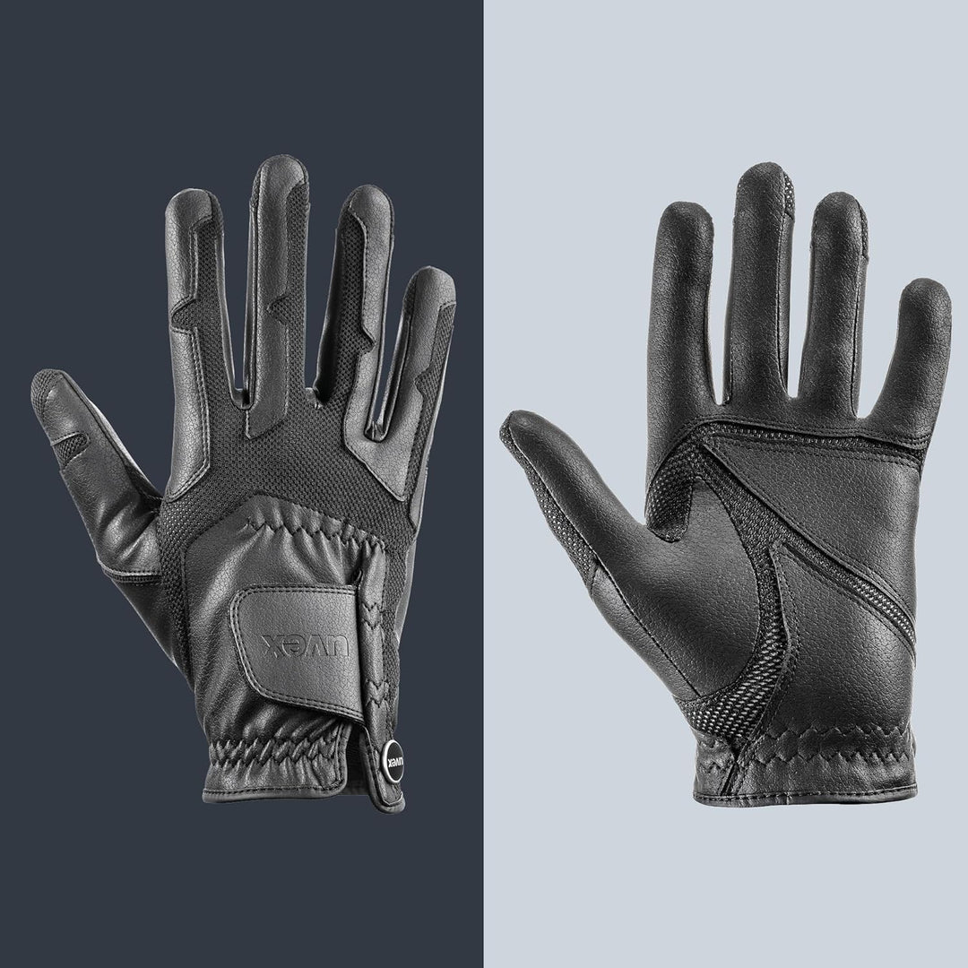 Uvex Unisex – Erwachsene Ventraxion Reithandschuhe 10-11 Schwarz, 10-11 Schwarz