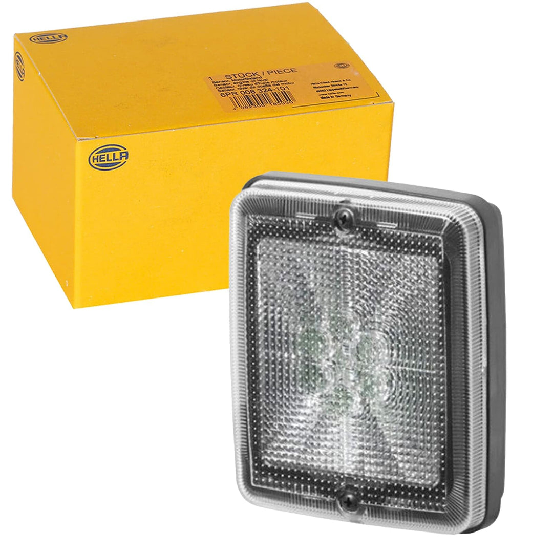 HELLA - Schlussleuchte - LED - 24V - Einbau - Lichtscheibenfarbe: rot - Kabel: 100mm - Stecker: Flac