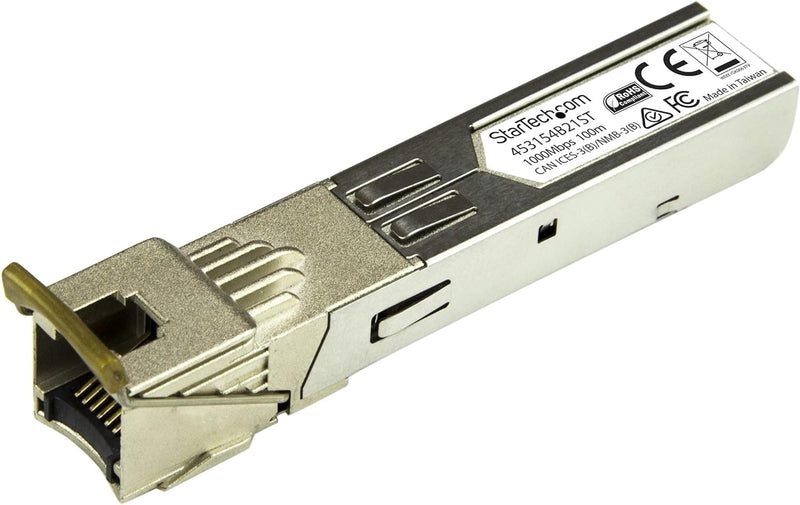 StarTech.com Gigabit Kupfer RJ45 SFP Transceiver Modul (HP 453154-B21 kompatibles SFP, 1000Base-T, M