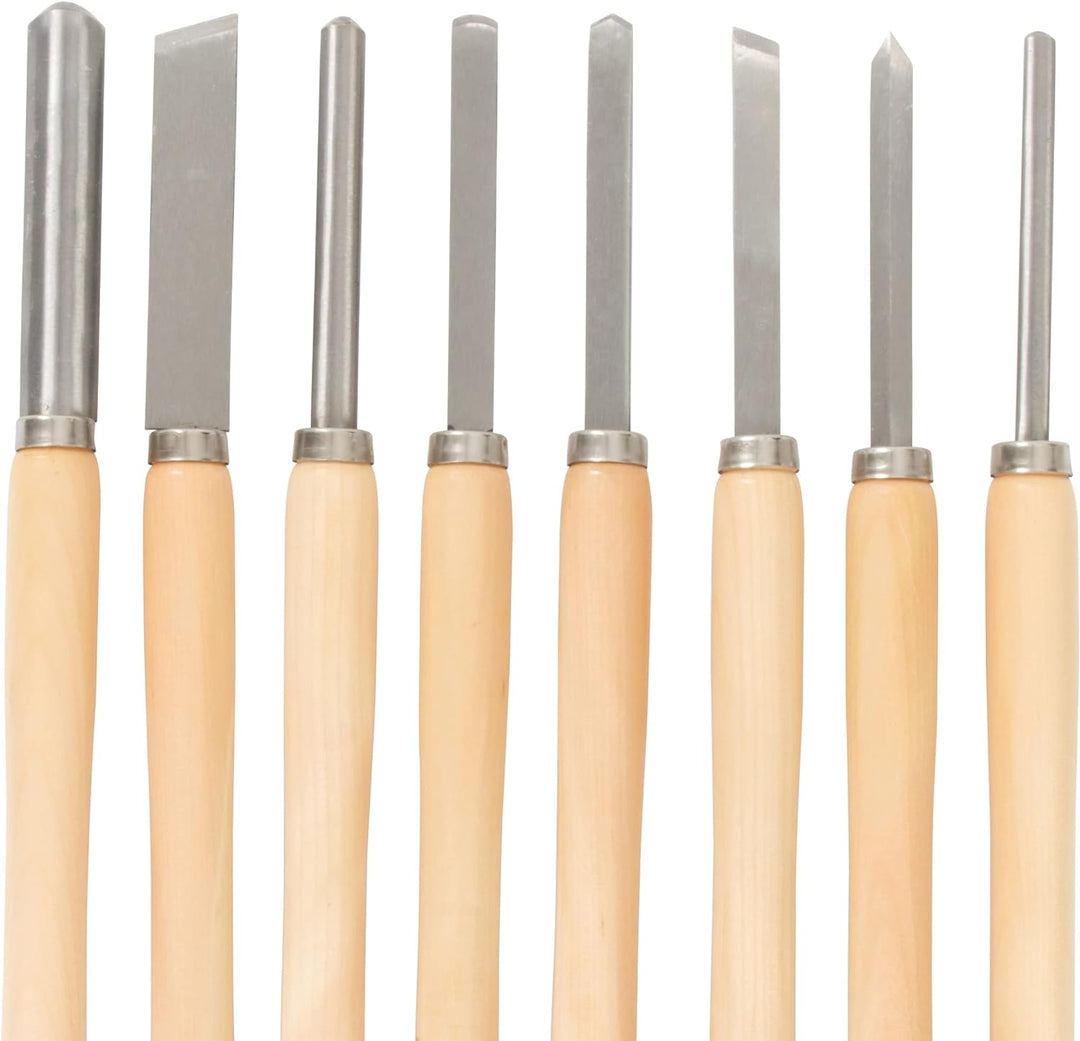 Silverline 303159 Holzstechbeitel, 8-tlg.