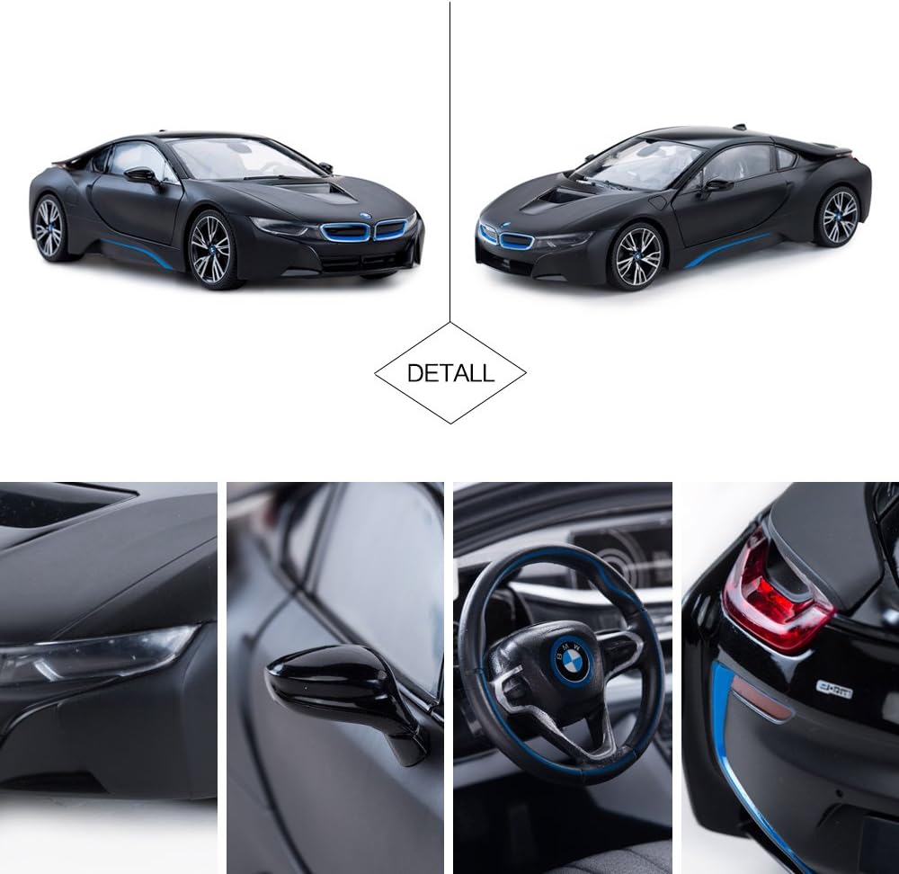 Rastar RC Auto | 1:14 BMW i8 Funkferngesteuertes Spielzeugauto, Modellfahrzeug, öffnen der Türen per