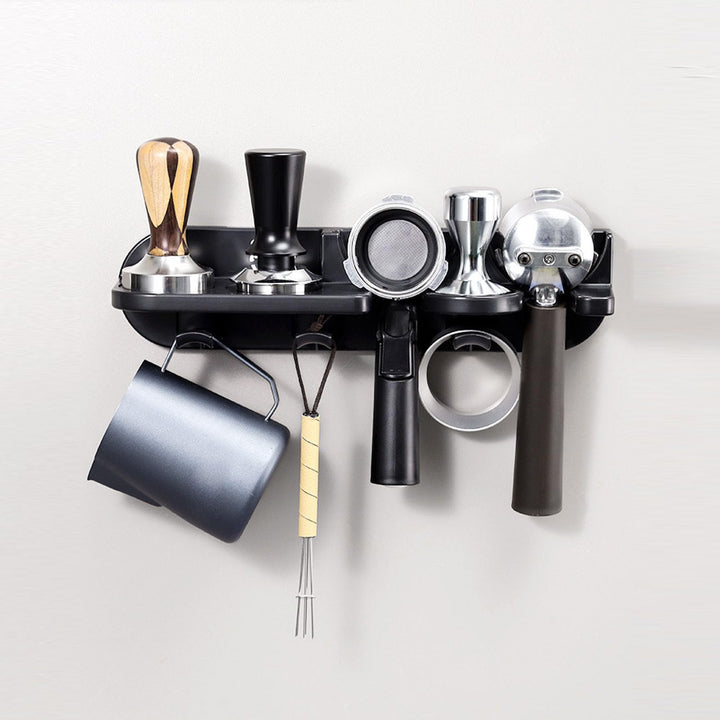 Espresso-Siebträger-Wandhalterung, Platzsparender Schwebender Kaffeestations-Organizer mit 58-mm-Sie
