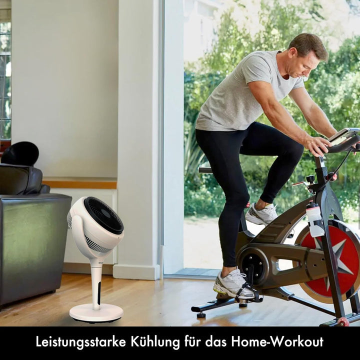Lume AirCraft Home Ventilator mit Fernbedienung, LED-Licht und Timer, 3D-Oszillierender Luftumwälzer