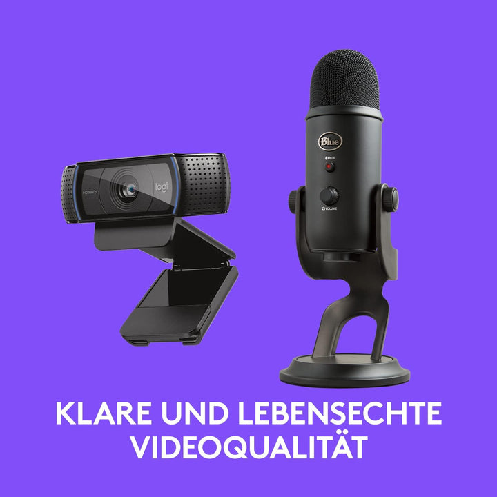 Blue Microphones Yeti und Logitech C920 HD Pro – Webcam-Mikrofon-Set für eine professionelle Präsent