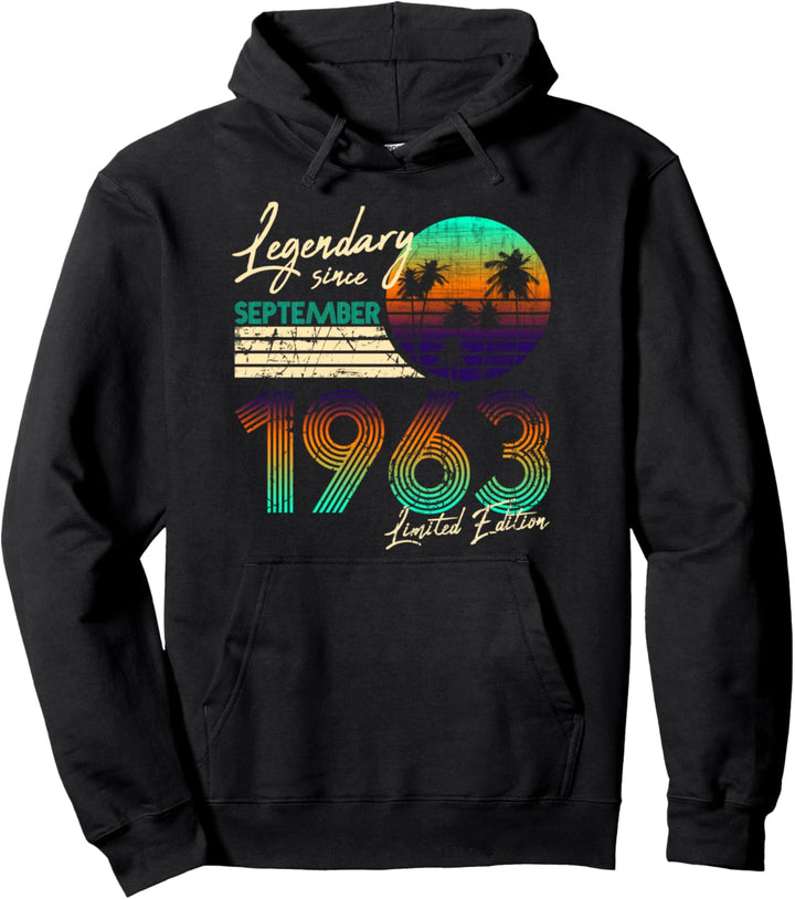 60. Birthday Legendary seit September 1963 Pullover Hoodie