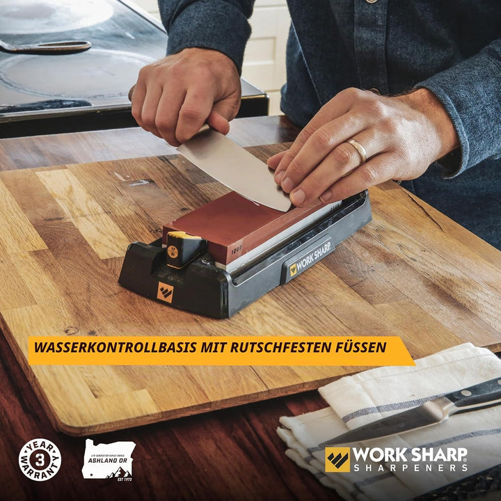 Work Sharp Schleifstein Messerschärfer, WSBCHWHT, 7.1" x 2.3" x 1.1", Schwarz