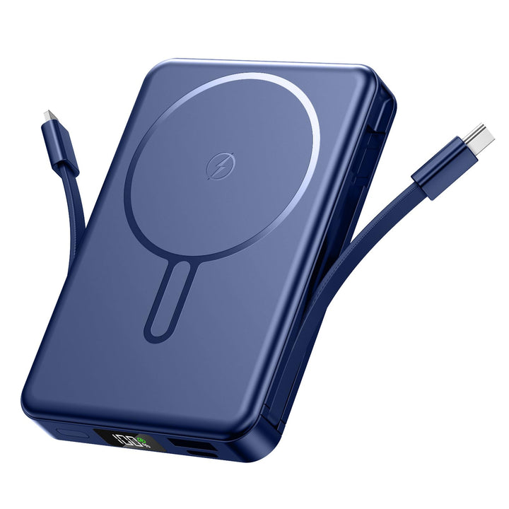 Magsaf Power Bank 10000mAh，Wireless Magnetische Powerbank Schnelles Laden mit LED-Display Mini Power