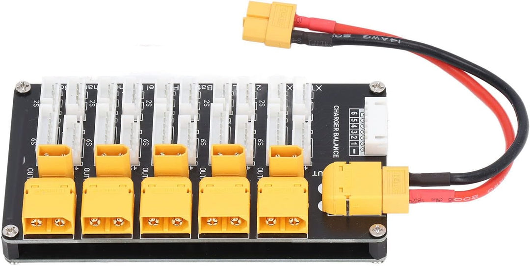 Wakects Parallel ladeplatine,Lipo Akkuladeplatine Parallel XT30 XT60 Stecker Multi 2‑6S Lithium Unte