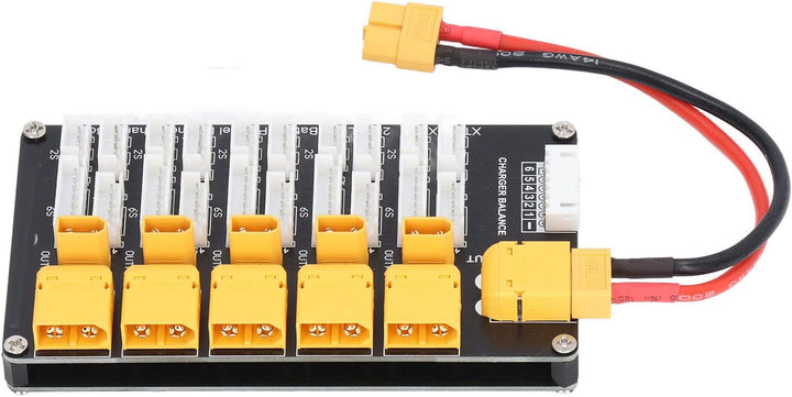 Wakects Parallel ladeplatine,Lipo Akkuladeplatine Parallel XT30 XT60 Stecker Multi 2‑6S Lithium Unte
