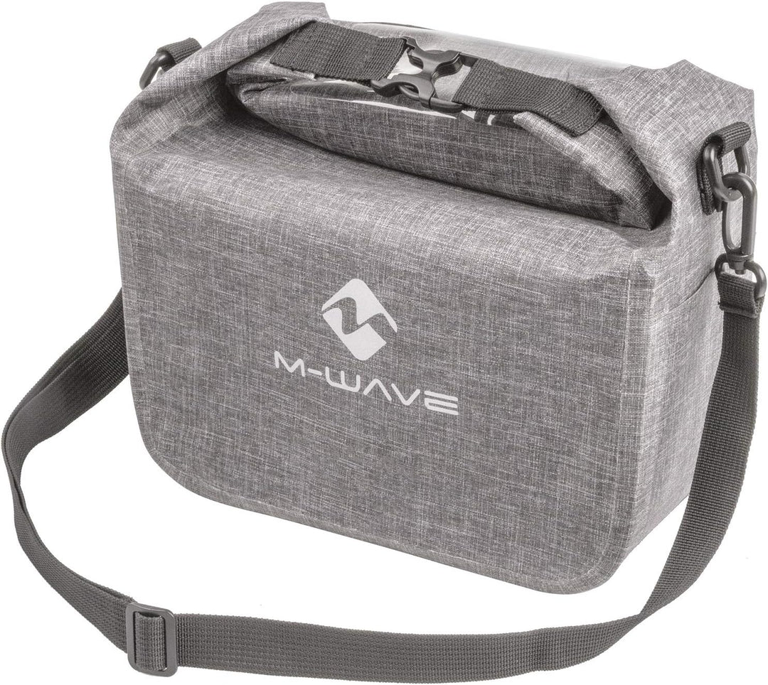 M-WAVE Unisex – Erwachsene Top Fahrrad Lenkertasche Grau, Lenkertasche Grau