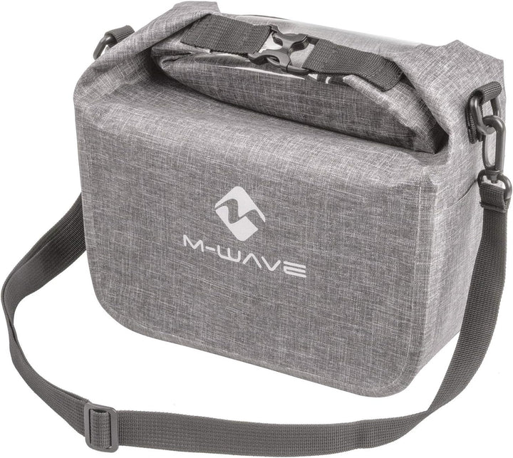 M-WAVE Unisex – Erwachsene Top Fahrrad Lenkertasche Grau, Lenkertasche Grau