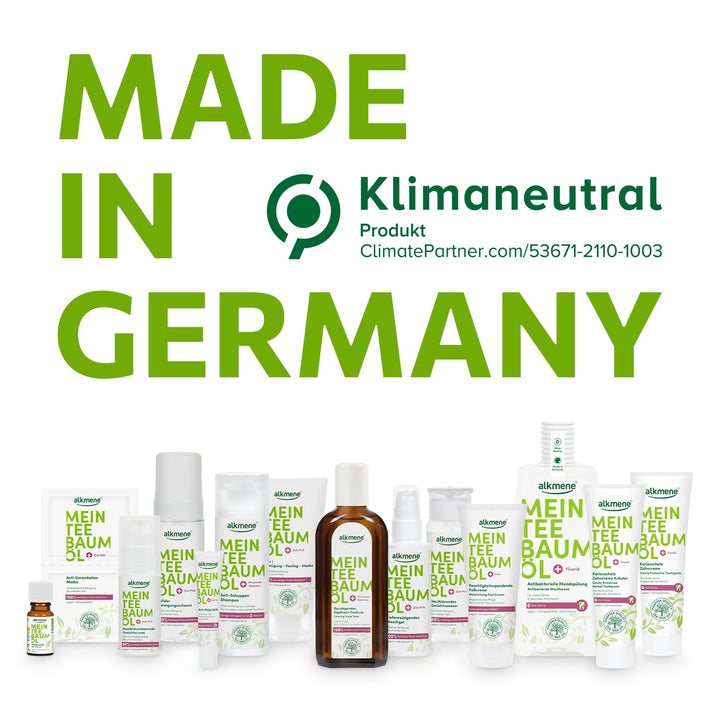 alkmene Mein Teebaumöl Anti Schuppen Shampoo 3x 200 ml - weniger Schuppen in 2 Wochen - Shampoo gege