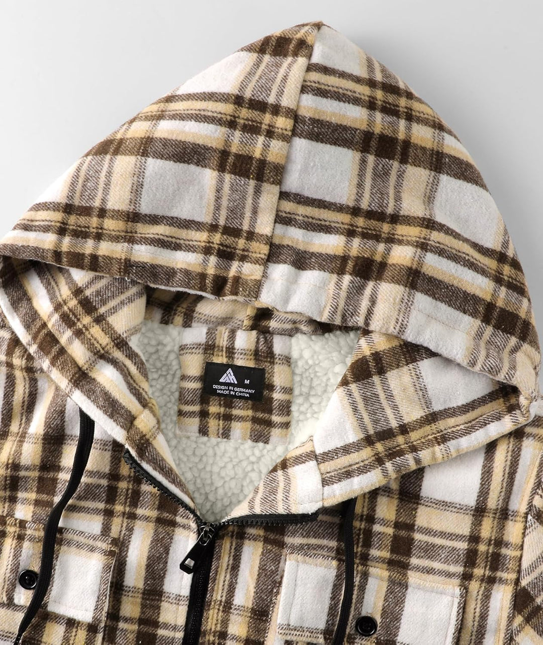 SwissWell Hemdjacke Herren Verdicken Karierts mit Reissverschluss Flanelljacke Plüschfutter Freizeit