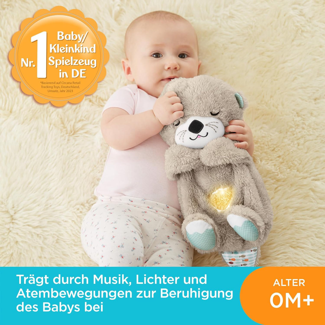 Fisher-Price FXC66 - Schlummerotter Spieluhr aus Plüsch, mit beruhigender Musik und rhythmischen Bew