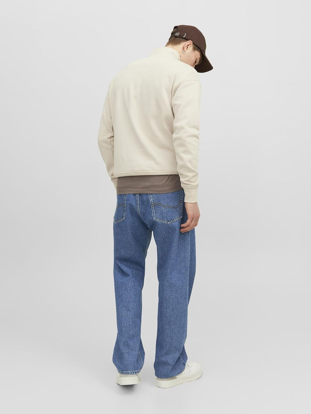 JACK & JONES Male Baggy Fit Jeans JJIALEX JJORIGINAL SBD 306 NOOS Baggy Fit Jeans 27W / 34L Blue Den