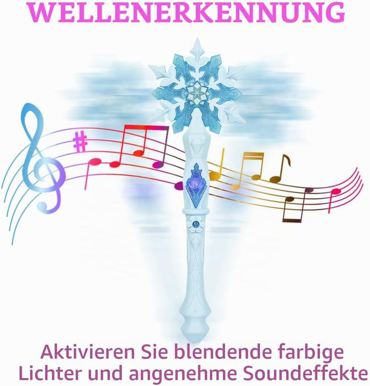 Schneeflocke Leuchtend Zauberer Kinder Prinzessinnen Led Zauberstab Kind Magischer Zubehör Mädchen F