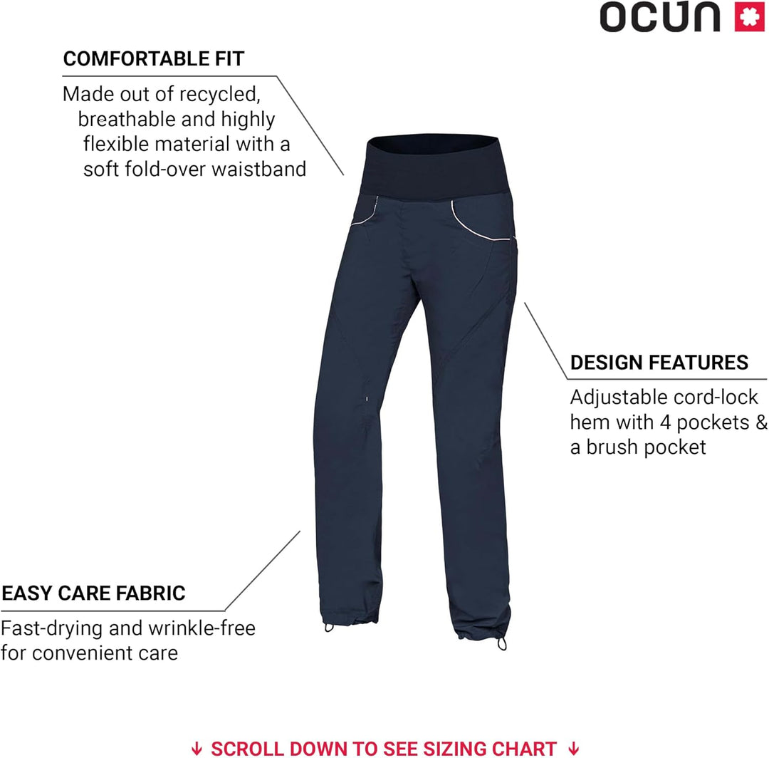 Ocun W Noya ECO Pants XS Anthracite Dark Navy, XS Anthracite Dark Navy