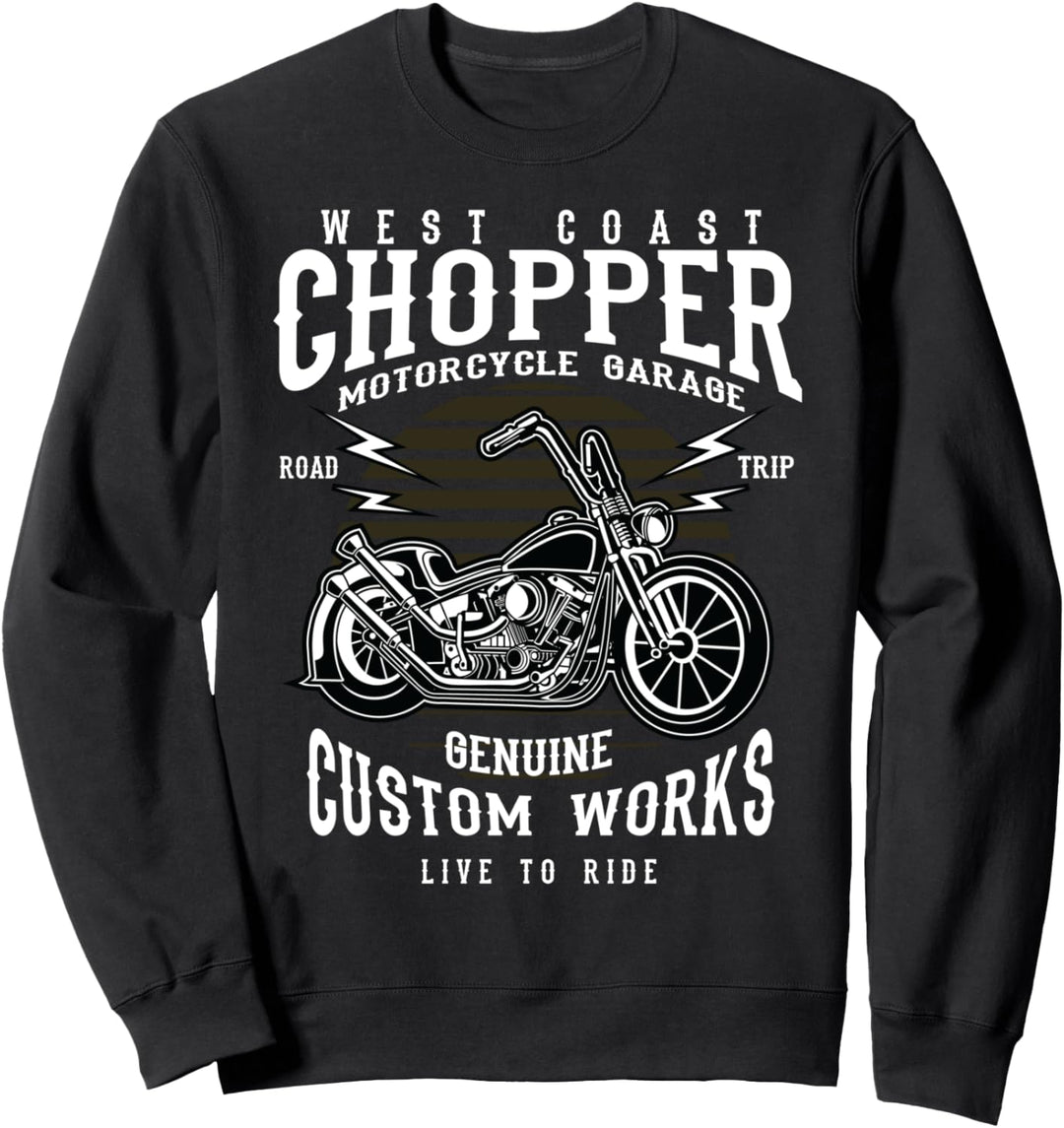 Custombike Custom Bikes Fahrrad Motorräder Oldschool Chopper Sweatshirt