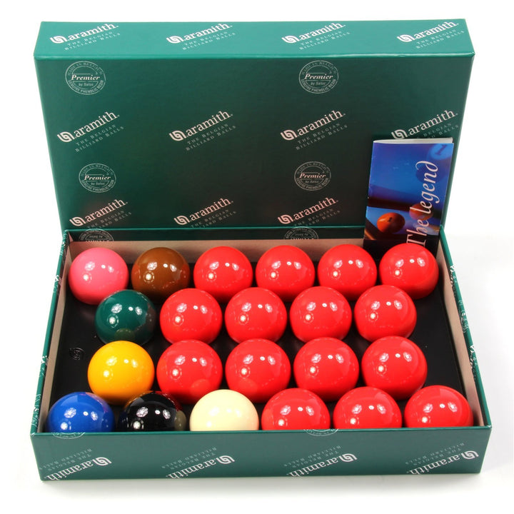 Aramith Aramtih Snooker Billardkugel-Set, Grosse 2 1/6" 5.23 cm Premier Set 2 1/16", 2 1/16"