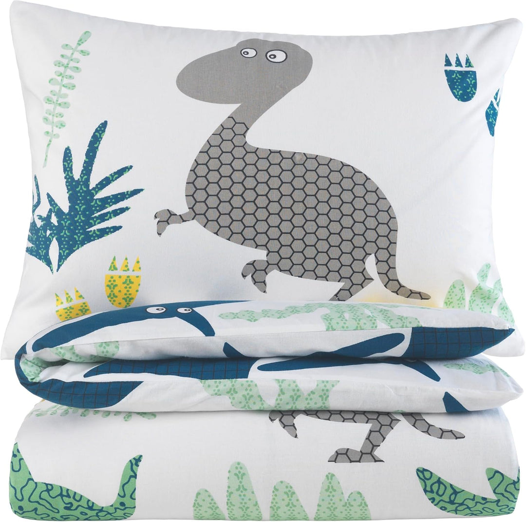 Kinder Baby Bettwäsche Set für Mädchen und Jungen | 100x135 cm + 40x60 cm | 100% Baumwolle Renforcé
