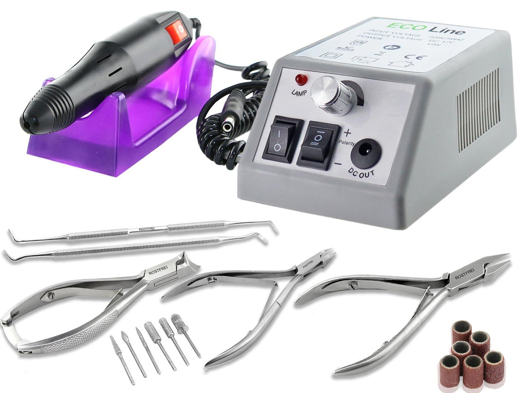 Fusspflegegerät Elektrisches Maniküre Pediküre-Set Fusspflegeset zur Hornhautentfernung mit Nagelzan