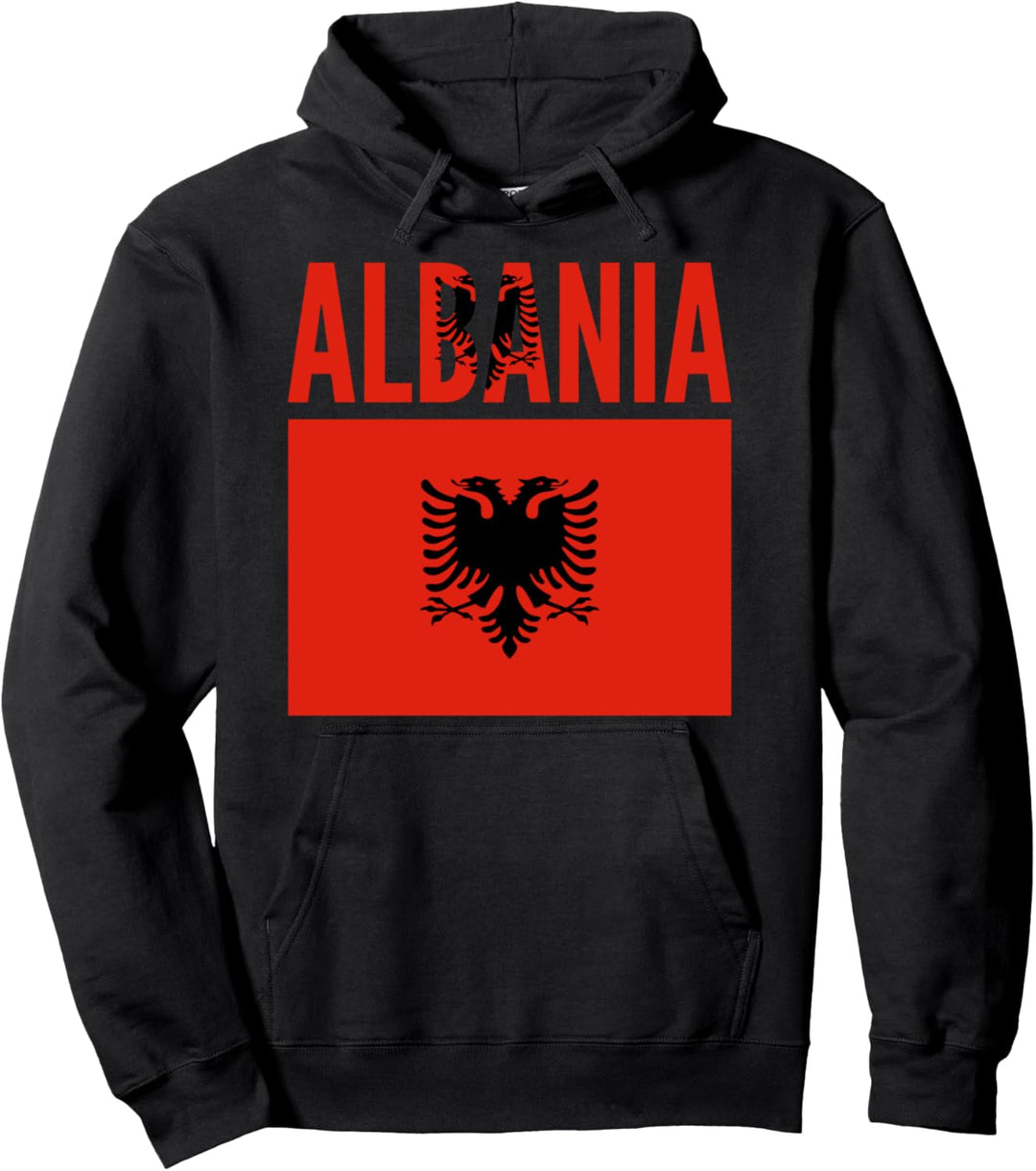 Albanien - Albanien Länderflagge Pullover Hoodie