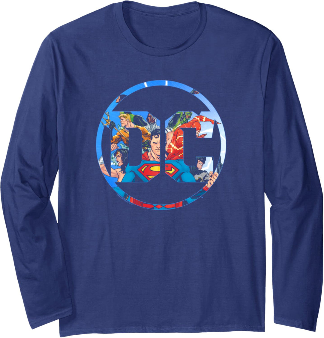 Justice League DC Comics Logo Langarmshirt