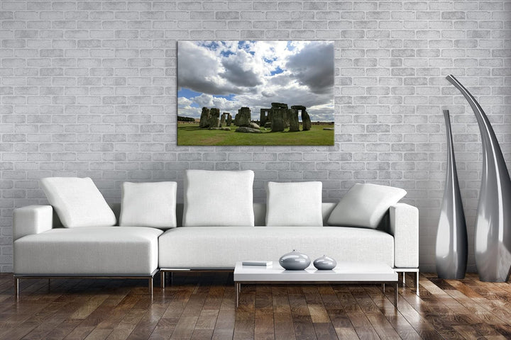 deyoli gigantische Stonehenge Felsformation in England im Format: 100x70 als Leinwandbild, Motiv fer