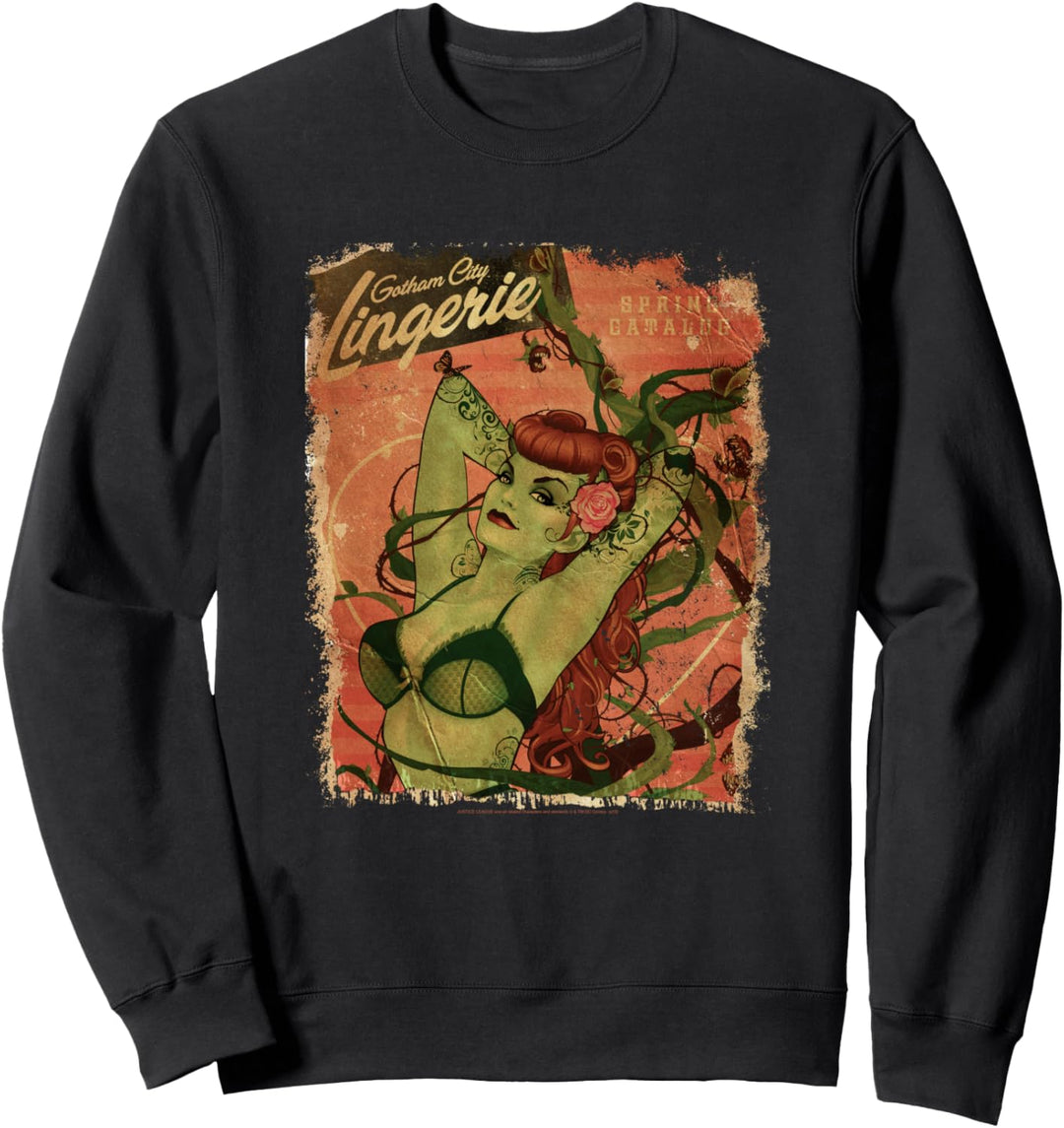 Justice League Bombshell Poison Ivy Lingerie Catalog Sweatshirt