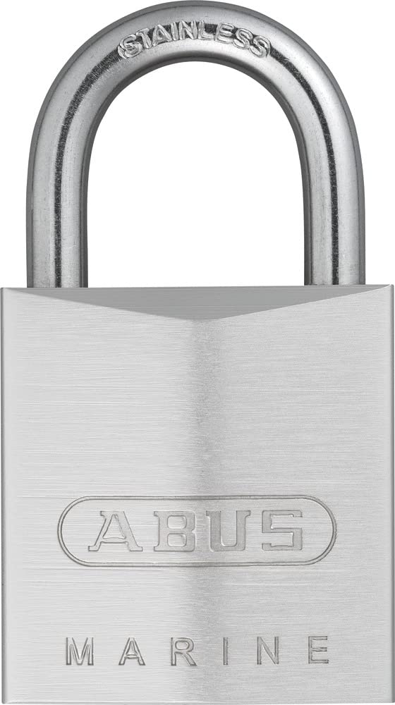 ABUS Marine Vorhängeschloss 75IB/30 gl.-7342 - wetterfest - Messing-Schlosskörper mit Nickel Pearl B