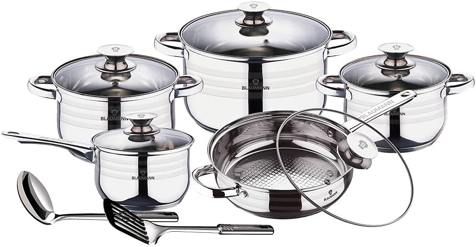 Blaumann Töpfe und Pfannen 10 tlg. Set Jumbo Gourmet Line