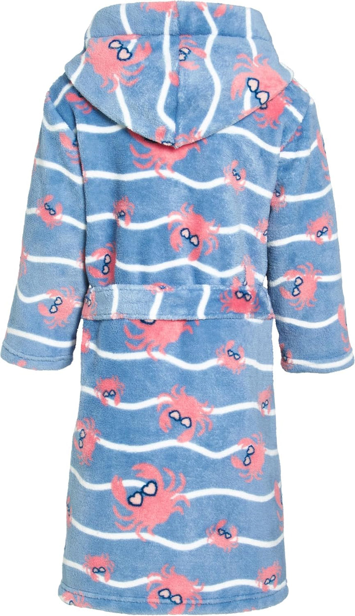 Playshoes Unisex Kinder Fleece-Bademantel Morgenmantel 110-116 Krebs, 110-116 Krebs