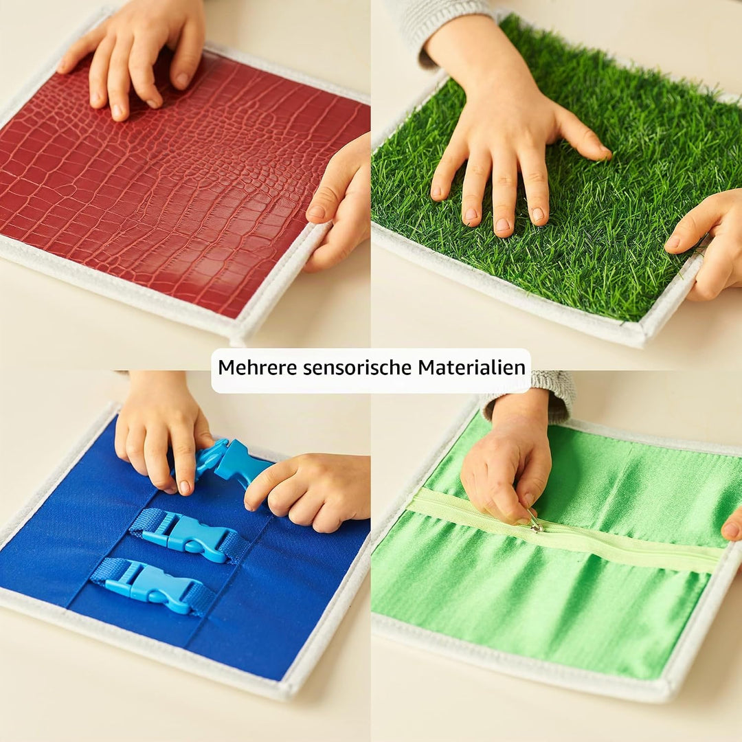 Sensorik Matten für Kinder - Fühlmemory | Taktile Scheiben Fühlspiel |Taktiles Memory Sinnesmatten a