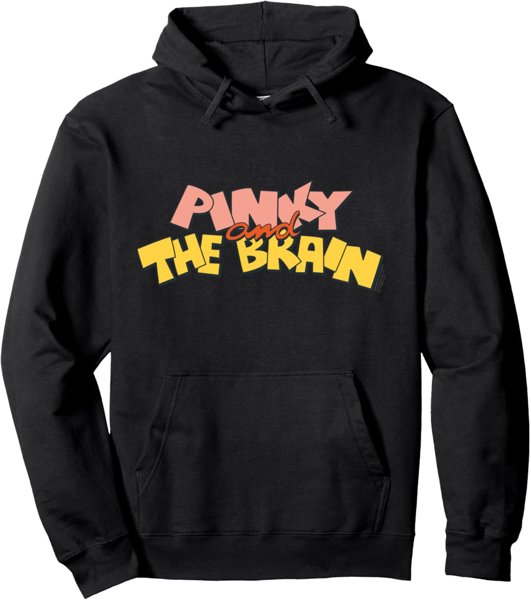 Animaniacs Pinky and The Brain Logo Pullover Hoodie
