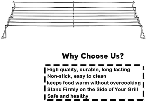 Denmay 65054 67,9CM Edelstahl Warmhalterost für Weber Genesis 300 Series E320 E330 S310 S320 S330 (2