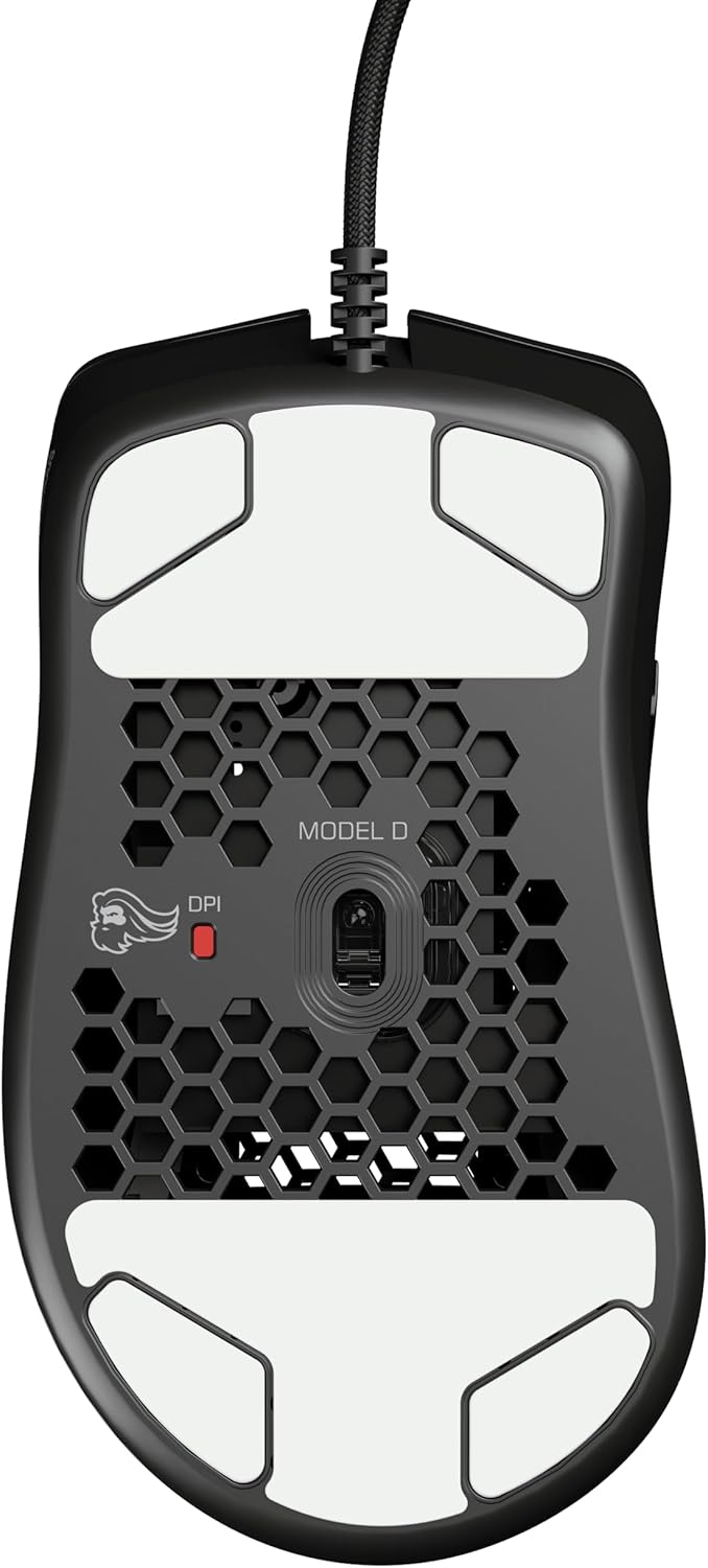Glorious Gaming Model D- (Minus) Wired Gaming Mouse – superleichtes Wabendesign mit 61 g, RGB-Beleuc