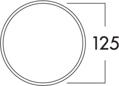 Naber Klima-E 125 Mauerkasten, weiss/Edelstahl