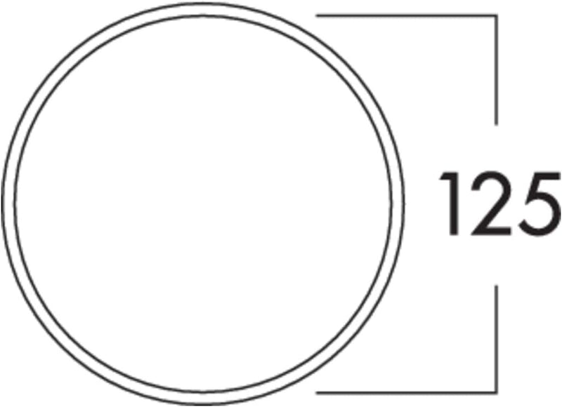 Naber Klima-E 125 Mauerkasten, weiss/Edelstahl