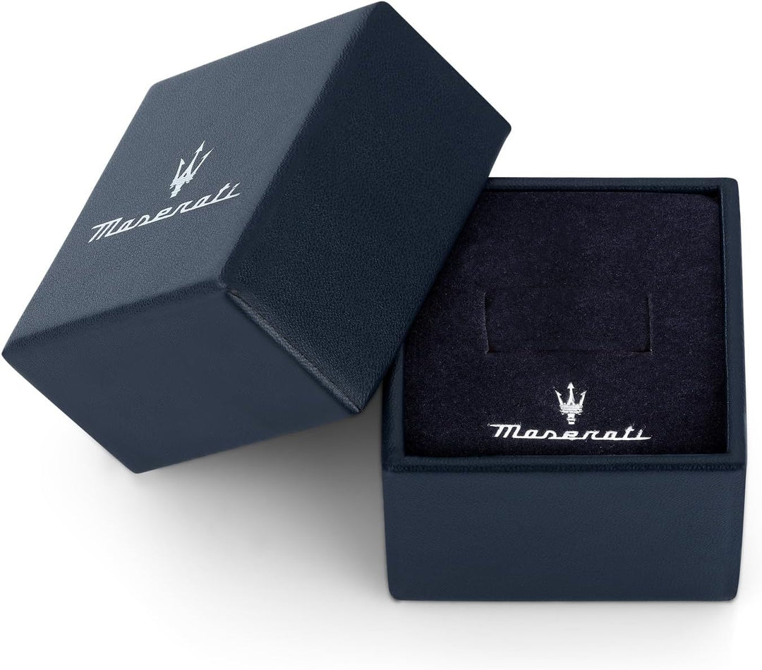 Maserati Ceramic Herren Ring aus Stahl, Keramik, IP Roségold - JM223ATZ24023 27, 27