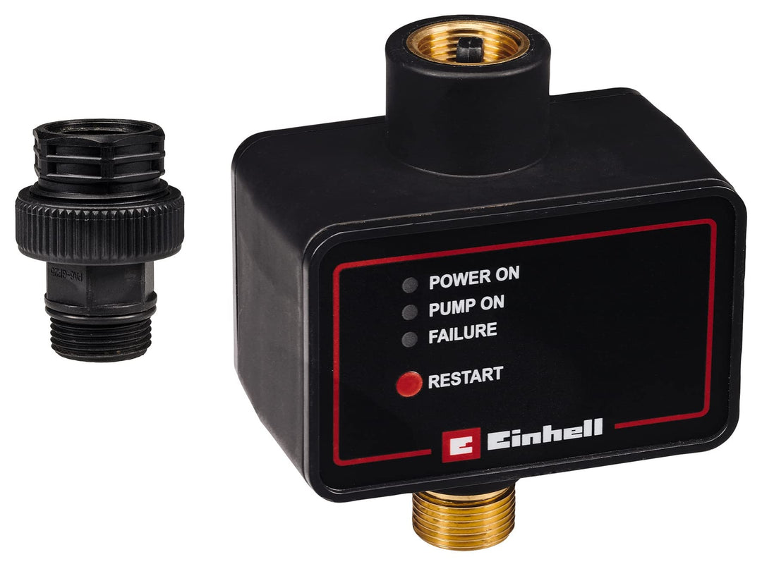 Original Einhell Elektronischer Durchflussschalter (10 bar, Rückschlagventil, Trockenlaufschutz, Ans