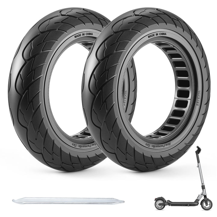 COASTA 2 Stück 10x2.125 Solid Reifen Schlauchloser - Passend für Vollgummireifen für Xiaomi 4Pro/4Li