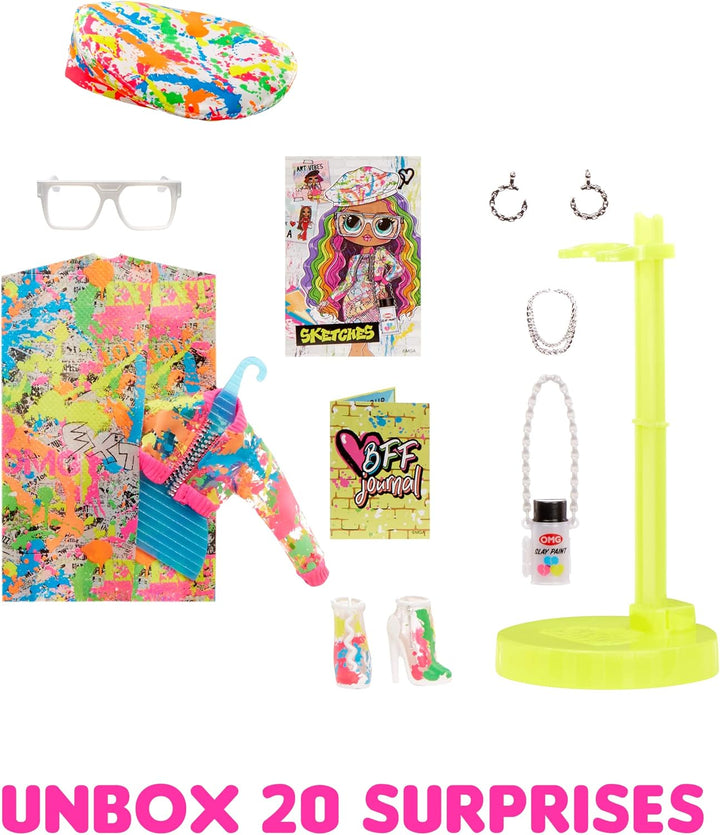 L.O.L. Surprise! 581857EUC LOL OMG Sketches mit 20 Überraschungen-Modepuppe, Outfits, Accessoires un