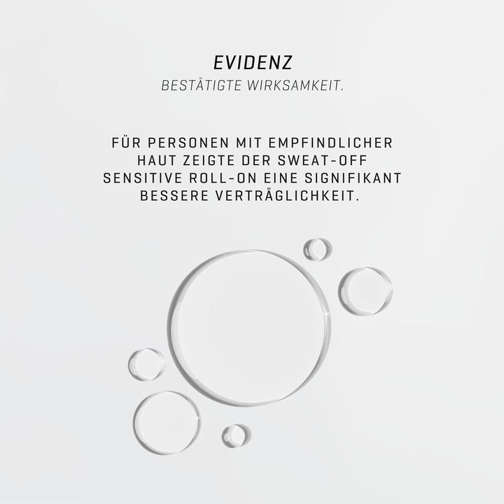 Sweat-Off sensitive Antitranspirant Roll On 50ml gegen Schwitzen | Deo Roller gegen Schweiss | Antip