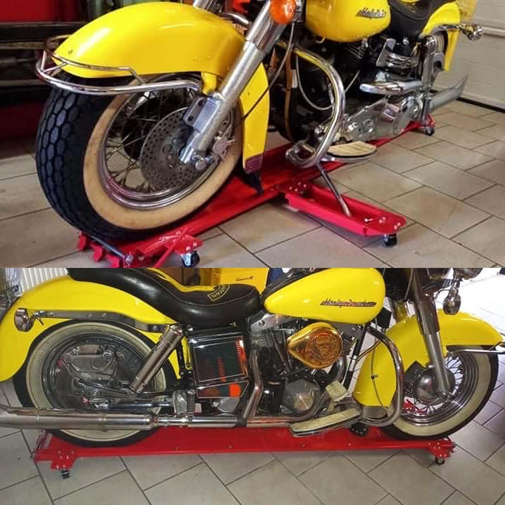 Rangierschiene Motorrad bis 250 kg Rangierhilfe Rangierheber Rangierplatte
