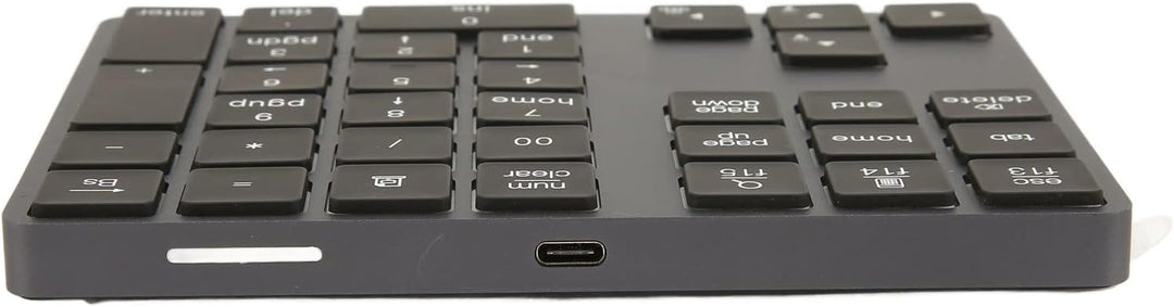 Bluetooth-Nummernblock, Wiederaufladbarer, Kabelloser Ziffernblock mit 34 Tasten und 7-Farbiger Hint