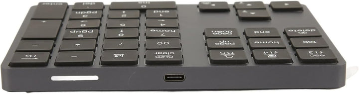Bluetooth-Nummernblock, Wiederaufladbarer, Kabelloser Ziffernblock mit 34 Tasten und 7-Farbiger Hint