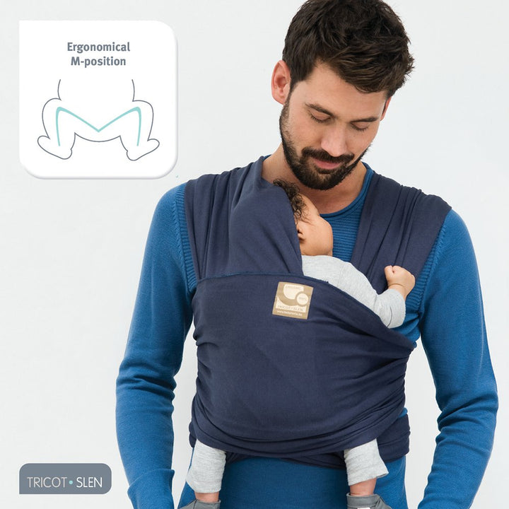 Babylonia BDDTS 911 - Tragetuch Tricot-Slen, Farbe: jeansblau, Jeansblau