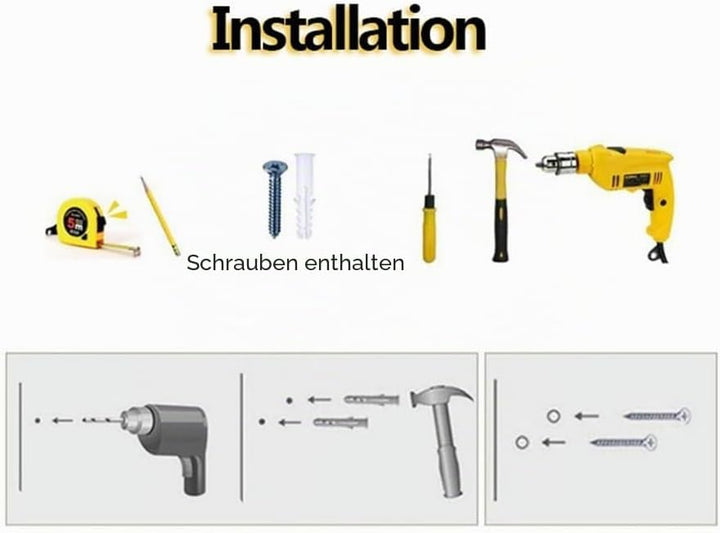 Kleiderstange für die wand, gebürsteter Edelstahl, Schwerlast-Kleiderbügelstange, Wandmontage, platz