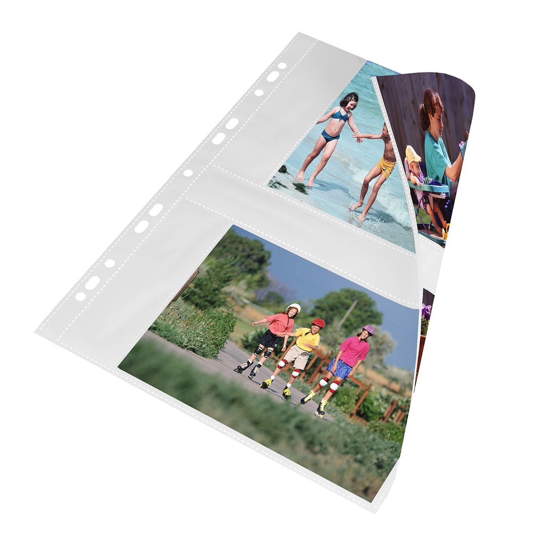 mashpaper Fotohüllen weiss 100 Stück 13x18cm Querformat für 2x2 Fotos 75644 13 x 18 cm, weiss, 100 H