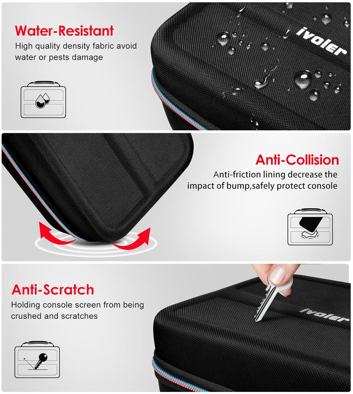 ivoler Tasche Kompatibel mit Nintendo Switch 2 Model 2025, Deluxe Harte Tragetasche Schutz Portable